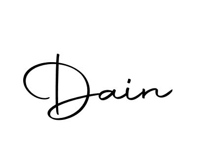 Design your own signature with our free online signature maker. With this signature software, you can create a handwritten (Autography-DOLnW) signature for name Dain. Dain signature style 10 images and pictures png