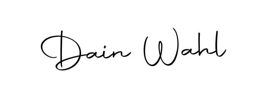 Autography-DOLnW is a professional signature style that is perfect for those who want to add a touch of class to their signature. It is also a great choice for those who want to make their signature more unique. Get Dain Wahl name to fancy signature for free. Dain Wahl signature style 10 images and pictures png