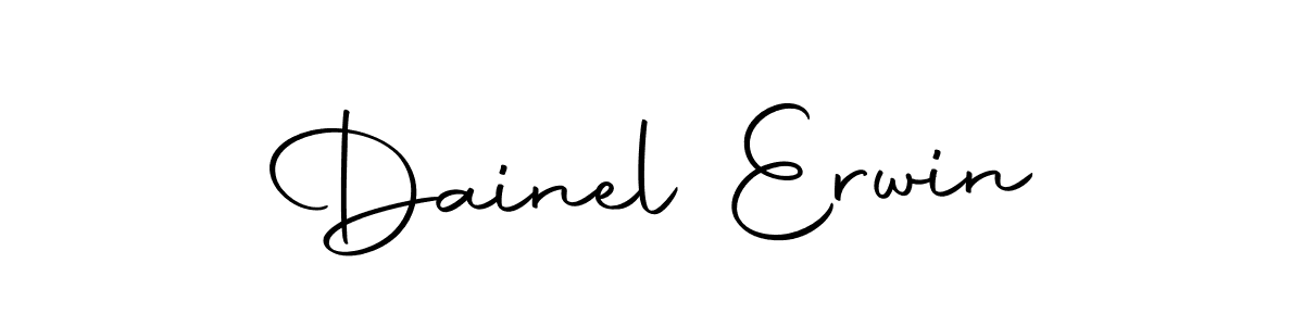 Design your own signature with our free online signature maker. With this signature software, you can create a handwritten (Autography-DOLnW) signature for name Dainel Erwin. Dainel Erwin signature style 10 images and pictures png
