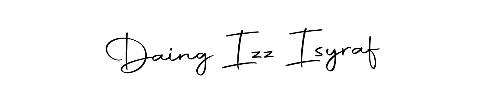 Make a beautiful signature design for name Daing Izz Isyraf. Use this online signature maker to create a handwritten signature for free. Daing Izz Isyraf signature style 10 images and pictures png