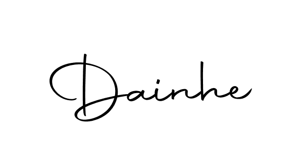 The best way (Autography-DOLnW) to make a short signature is to pick only two or three words in your name. The name Dainhe include a total of six letters. For converting this name. Dainhe signature style 10 images and pictures png