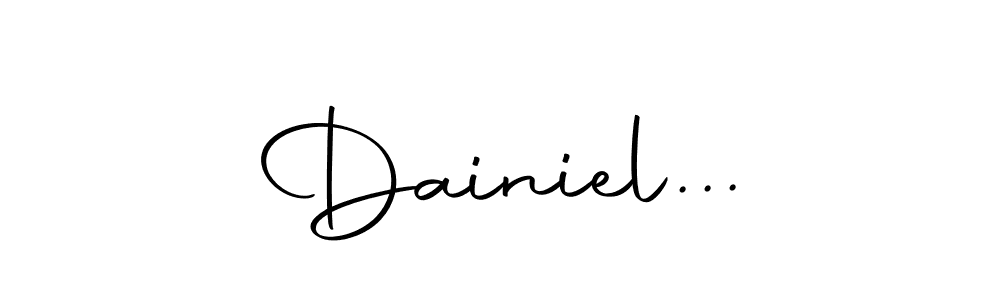 Create a beautiful signature design for name Dainiel.... With this signature (Autography-DOLnW) fonts, you can make a handwritten signature for free. Dainiel... signature style 10 images and pictures png