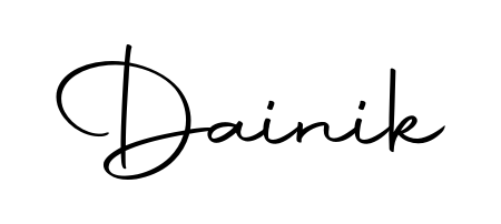 Explore multiple handwriting variations for Dainik including this stunning Autography-DOLnW design. Free to use across all platforms. Dainik signature style 10 images and pictures png