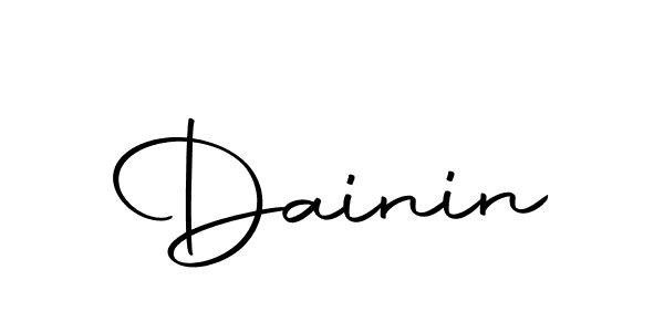 Design your own signature with our free online signature maker. With this signature software, you can create a handwritten (Autography-DOLnW) signature for name Dainin. Dainin signature style 10 images and pictures png