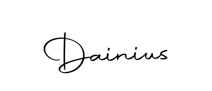 Create a beautiful signature design for name Dainius. With this signature (Autography-DOLnW) fonts, you can make a handwritten signature for free. Dainius signature style 10 images and pictures png