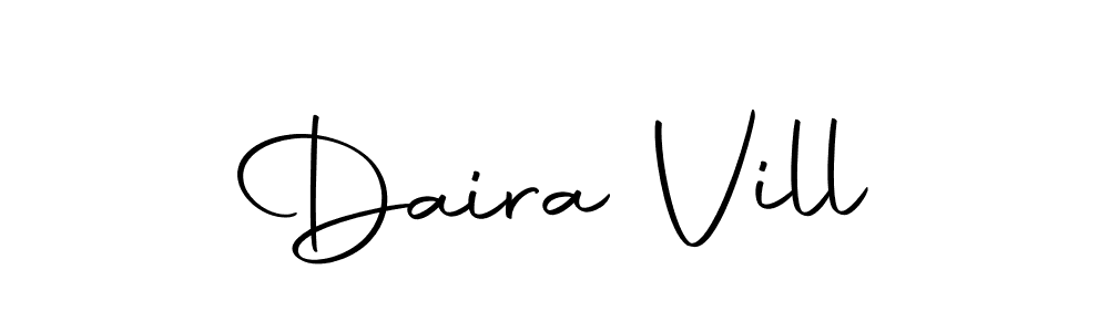 Daira Vill stylish signature style. Best Handwritten Sign (Autography-DOLnW) for my name. Handwritten Signature Collection Ideas for my name Daira Vill. Daira Vill signature style 10 images and pictures png