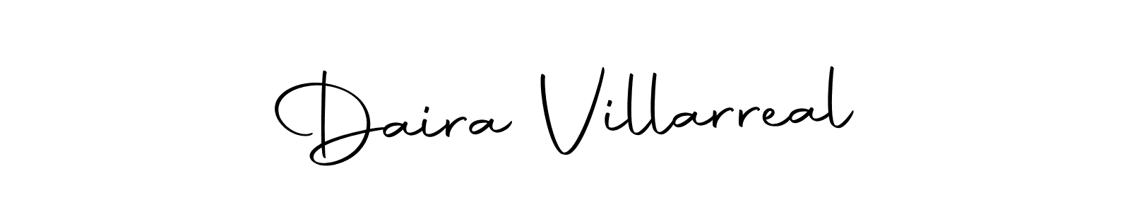 Daira Villarreal stylish signature style. Best Handwritten Sign (Autography-DOLnW) for my name. Handwritten Signature Collection Ideas for my name Daira Villarreal. Daira Villarreal signature style 10 images and pictures png