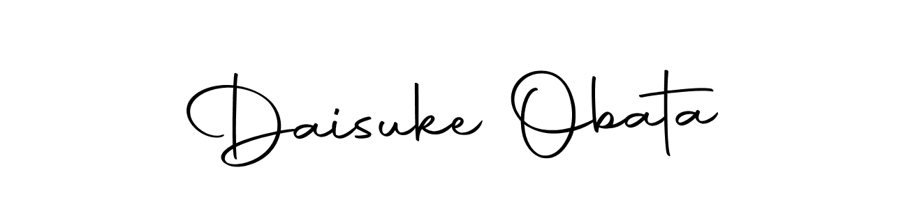 Create a beautiful signature design for name Daisuke Obata. With this signature (Autography-DOLnW) fonts, you can make a handwritten signature for free. Daisuke Obata signature style 10 images and pictures png