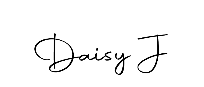 Design your own signature with our free online signature maker. With this signature software, you can create a handwritten (Autography-DOLnW) signature for name Daisy J. Daisy J signature style 10 images and pictures png