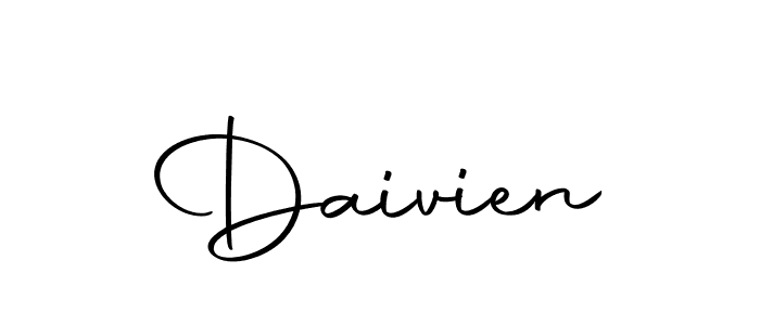 Use a signature maker to create a handwritten signature online. With this signature software, you can design (Autography-DOLnW) your own signature for name Daivien. Daivien signature style 10 images and pictures png