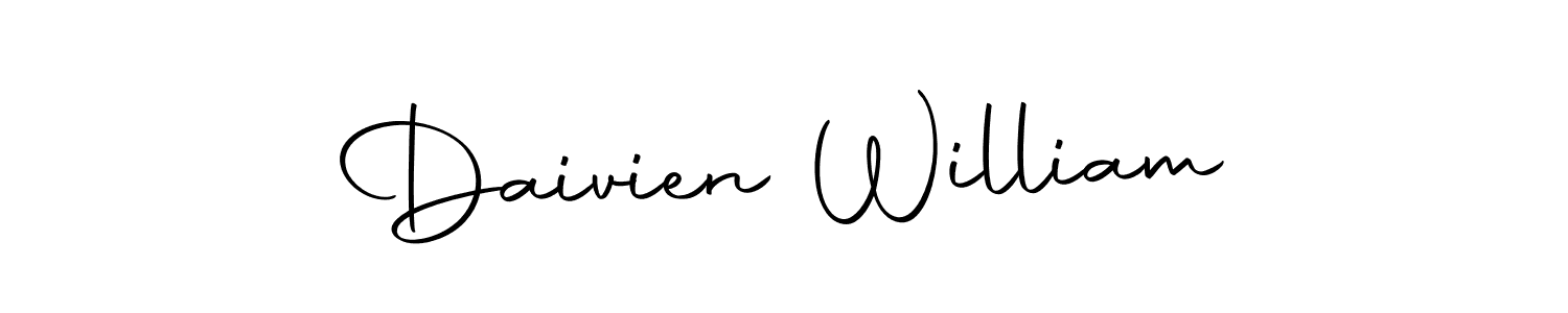 You can use this online signature creator to create a handwritten signature for the name Daivien William. This is the best online autograph maker. Daivien William signature style 10 images and pictures png