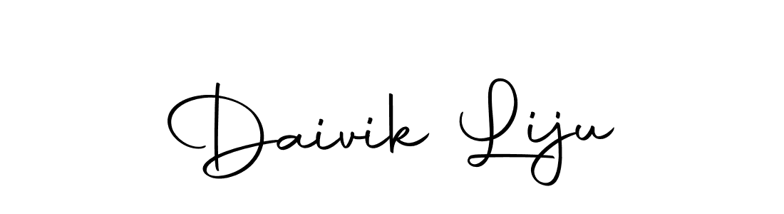 Make a short Daivik Liju signature style. Manage your documents anywhere anytime using Autography-DOLnW. Create and add eSignatures, submit forms, share and send files easily. Daivik Liju signature style 10 images and pictures png