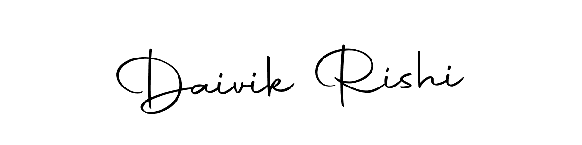 Design your own signature with our free online signature maker. With this signature software, you can create a handwritten (Autography-DOLnW) signature for name Daivik Rishi. Daivik Rishi signature style 10 images and pictures png