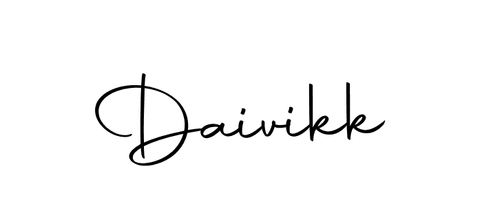 You should practise on your own different ways (Autography-DOLnW) to write your name (Daivikk) in signature. don't let someone else do it for you. Daivikk signature style 10 images and pictures png