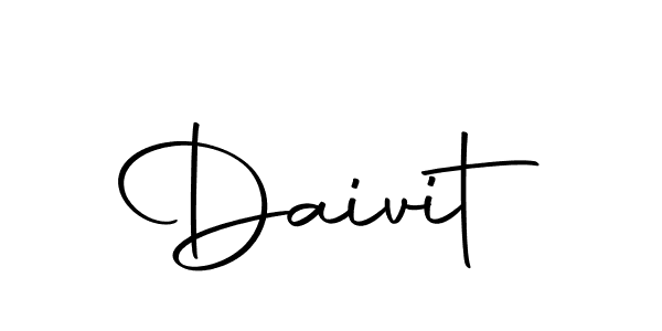 How to make Daivit name signature. Use Autography-DOLnW style for creating short signs online. This is the latest handwritten sign. Daivit signature style 10 images and pictures png