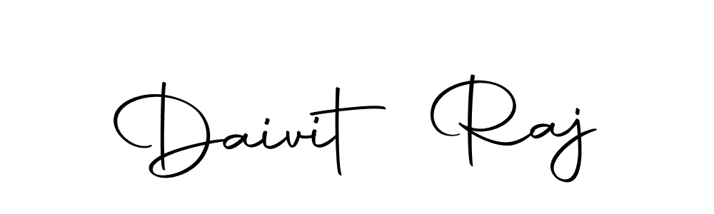 The best way (Autography-DOLnW) to make a short signature is to pick only two or three words in your name. The name Daivit Raj include a total of six letters. For converting this name. Daivit Raj signature style 10 images and pictures png