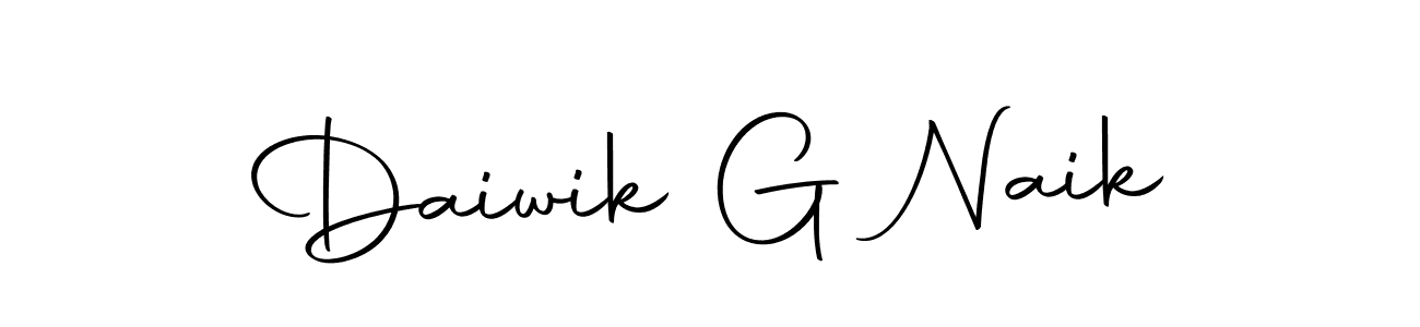 Make a beautiful signature design for name Daiwik G Naik. Use this online signature maker to create a handwritten signature for free. Daiwik G Naik signature style 10 images and pictures png