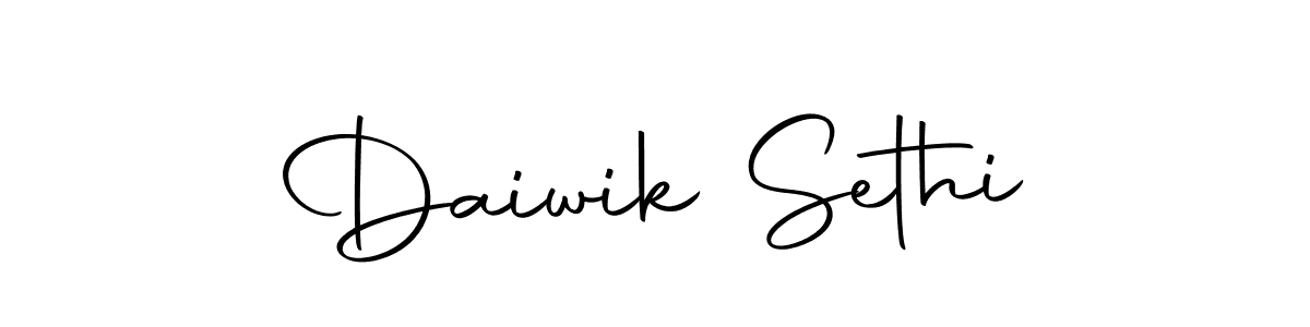 Also we have Daiwik Sethi name is the best signature style. Create professional handwritten signature collection using Autography-DOLnW autograph style. Daiwik Sethi signature style 10 images and pictures png