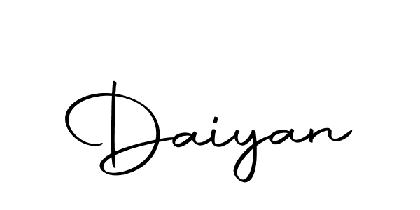 Design your own signature with our free online signature maker. With this signature software, you can create a handwritten (Autography-DOLnW) signature for name Daiyan. Daiyan signature style 10 images and pictures png