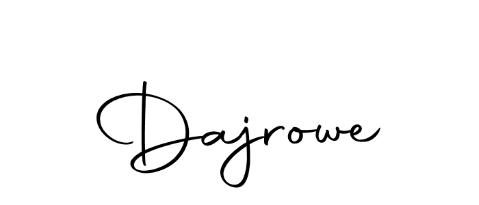 It looks lik you need a new signature style for name Dajrowe. Design unique handwritten (Autography-DOLnW) signature with our free signature maker in just a few clicks. Dajrowe signature style 10 images and pictures png