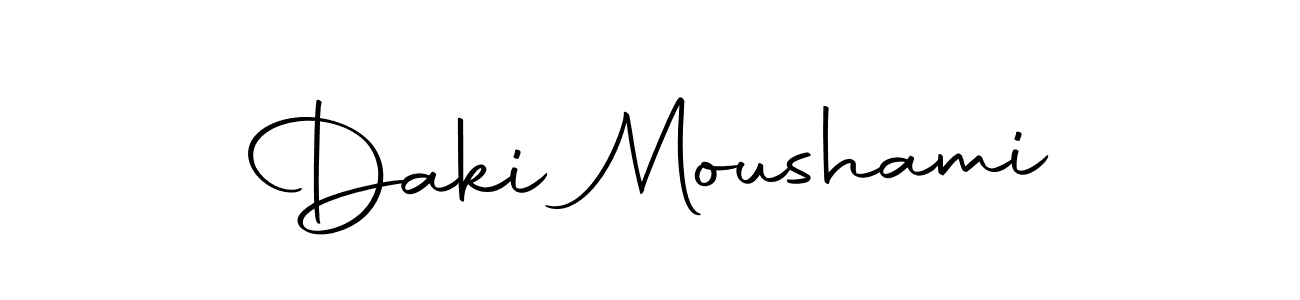 Daki Moushami stylish signature style. Best Handwritten Sign (Autography-DOLnW) for my name. Handwritten Signature Collection Ideas for my name Daki Moushami. Daki Moushami signature style 10 images and pictures png