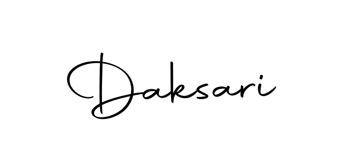 How to make Daksari signature? Autography-DOLnW is a professional autograph style. Create handwritten signature for Daksari name. Daksari signature style 10 images and pictures png