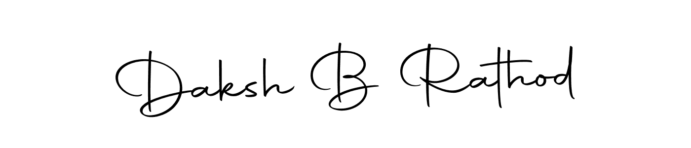 Create a beautiful signature design for name Daksh B Rathod. With this signature (Autography-DOLnW) fonts, you can make a handwritten signature for free. Daksh B Rathod signature style 10 images and pictures png