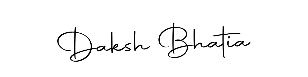 Design your own signature with our free online signature maker. With this signature software, you can create a handwritten (Autography-DOLnW) signature for name Daksh Bhatia. Daksh Bhatia signature style 10 images and pictures png