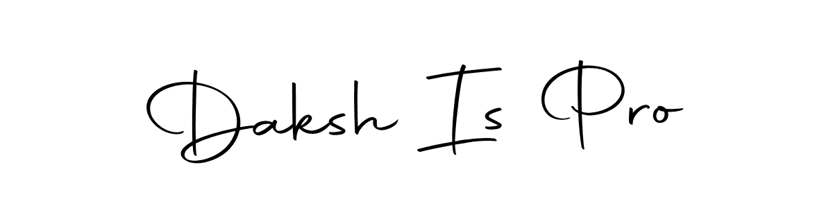 Design your own signature with our free online signature maker. With this signature software, you can create a handwritten (Autography-DOLnW) signature for name Daksh Is Pro. Daksh Is Pro signature style 10 images and pictures png