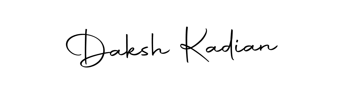 Similarly Autography-DOLnW is the best handwritten signature design. Signature creator online .You can use it as an online autograph creator for name Daksh Kadian. Daksh Kadian signature style 10 images and pictures png