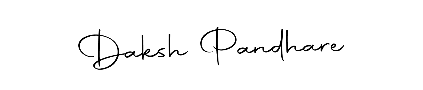 Autography-DOLnW is a professional signature style that is perfect for those who want to add a touch of class to their signature. It is also a great choice for those who want to make their signature more unique. Get Daksh Pandhare name to fancy signature for free. Daksh Pandhare signature style 10 images and pictures png