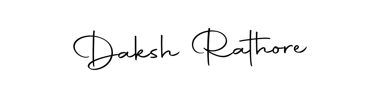 Design your own signature with our free online signature maker. With this signature software, you can create a handwritten (Autography-DOLnW) signature for name Daksh Rathore. Daksh Rathore signature style 10 images and pictures png