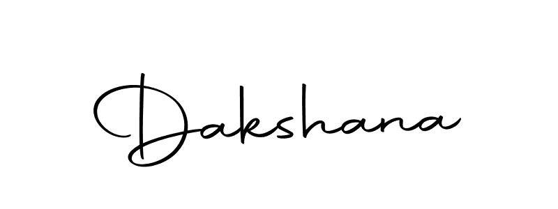 Design your own signature with our free online signature maker. With this signature software, you can create a handwritten (Autography-DOLnW) signature for name Dakshana. Dakshana signature style 10 images and pictures png