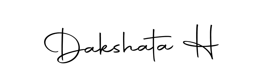 Use a signature maker to create a handwritten signature online. With this signature software, you can design (Autography-DOLnW) your own signature for name Dakshata H. Dakshata H signature style 10 images and pictures png