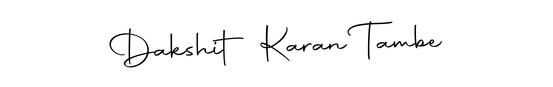 Use a signature maker to create a handwritten signature online. With this signature software, you can design (Autography-DOLnW) your own signature for name Dakshit Karan Tambe. Dakshit Karan Tambe signature style 10 images and pictures png