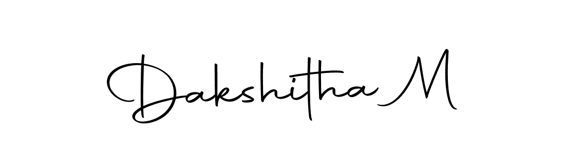 Make a beautiful signature design for name Dakshitha M. With this signature (Autography-DOLnW) style, you can create a handwritten signature for free. Dakshitha M signature style 10 images and pictures png