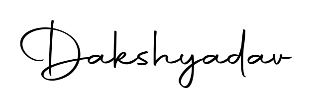 A classic penmanship look for Dakshyadav. The Autography-DOLnW font brings timeless elegance and confidence to every signed document. Dakshyadav signature style 10 images and pictures png