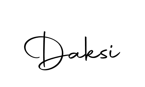 Use a signature maker to create a handwritten signature online. With this signature software, you can design (Autography-DOLnW) your own signature for name Daksi. Daksi signature style 10 images and pictures png