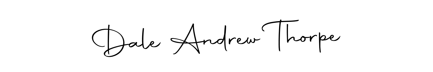 The best way (Autography-DOLnW) to make a short signature is to pick only two or three words in your name. The name Dale Andrew Thorpe include a total of six letters. For converting this name. Dale Andrew Thorpe signature style 10 images and pictures png