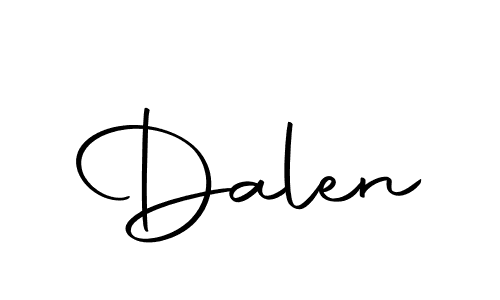 How to make Dalen signature? Autography-DOLnW is a professional autograph style. Create handwritten signature for Dalen name. Dalen signature style 10 images and pictures png