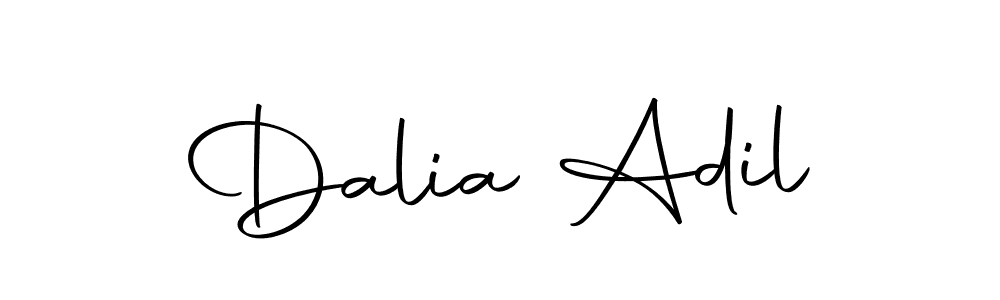 Make a short Dalia Adil signature style. Manage your documents anywhere anytime using Autography-DOLnW. Create and add eSignatures, submit forms, share and send files easily. Dalia Adil signature style 10 images and pictures png