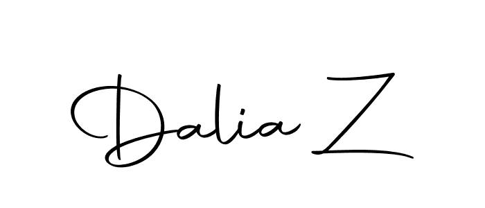 Dalia Z stylish signature style. Best Handwritten Sign (Autography-DOLnW) for my name. Handwritten Signature Collection Ideas for my name Dalia Z. Dalia Z signature style 10 images and pictures png