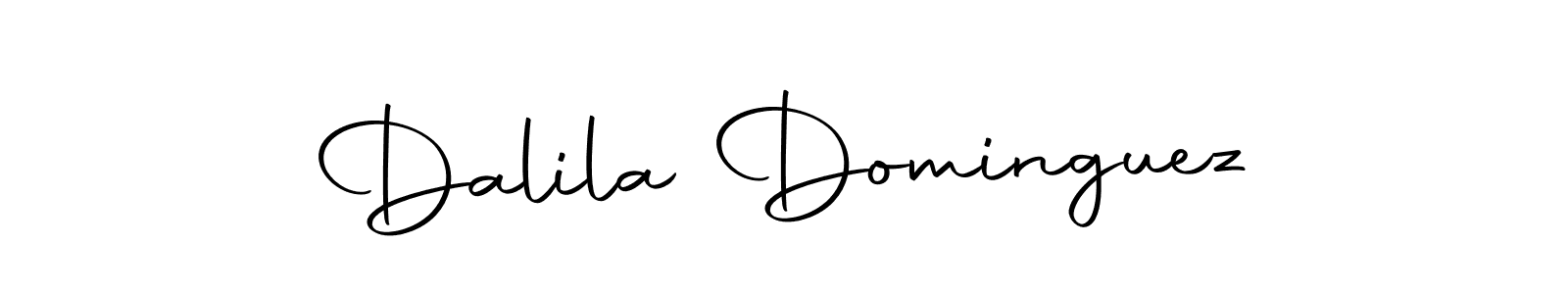 Use a signature maker to create a handwritten signature online. With this signature software, you can design (Autography-DOLnW) your own signature for name Dalila Dominguez. Dalila Dominguez signature style 10 images and pictures png