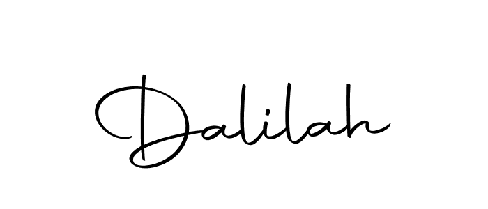 Use a signature maker to create a handwritten signature online. With this signature software, you can design (Autography-DOLnW) your own signature for name Dalilah. Dalilah signature style 10 images and pictures png