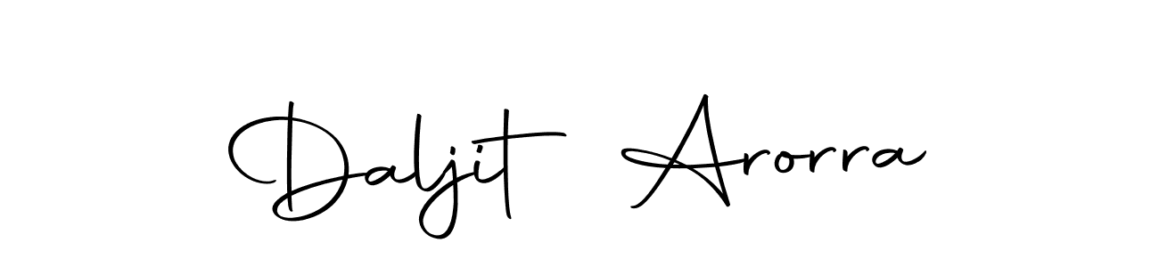Create a beautiful signature design for name Daljit Arorra. With this signature (Autography-DOLnW) fonts, you can make a handwritten signature for free. Daljit Arorra signature style 10 images and pictures png