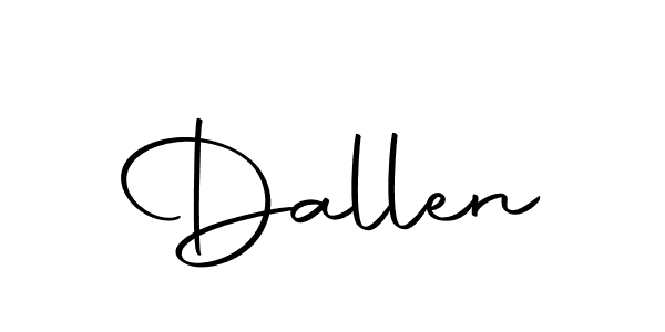 Use a signature maker to create a handwritten signature online. With this signature software, you can design (Autography-DOLnW) your own signature for name Dallen. Dallen signature style 10 images and pictures png