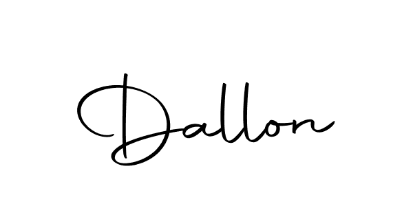 Create a beautiful signature design for name Dallon. With this signature (Autography-DOLnW) fonts, you can make a handwritten signature for free. Dallon signature style 10 images and pictures png