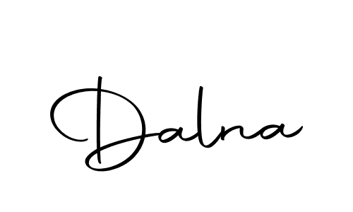 Use a signature maker to create a handwritten signature online. With this signature software, you can design (Autography-DOLnW) your own signature for name Dalna. Dalna signature style 10 images and pictures png