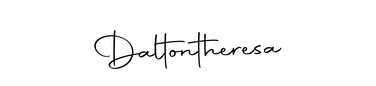 How to make Daltontheresa signature? Autography-DOLnW is a professional autograph style. Create handwritten signature for Daltontheresa name. Daltontheresa signature style 10 images and pictures png