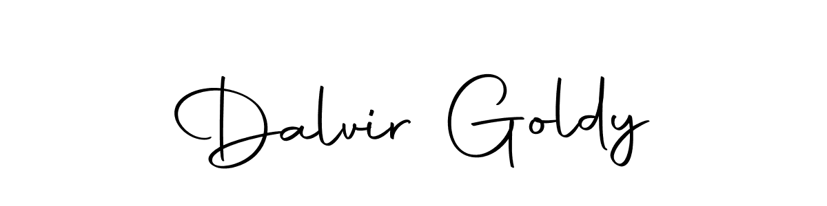 How to make Dalvir Goldy name signature. Use Autography-DOLnW style for creating short signs online. This is the latest handwritten sign. Dalvir Goldy signature style 10 images and pictures png